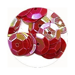 Pailleten cup 10mm cerise 10 gram