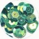 Pailleten cup 10mm groen AB 10 gram