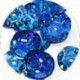 Pailleten cup 10mm donkerblauw disco 10 gram