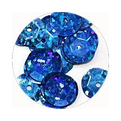 Pailleten cup 10mm donkerblauw disco 10 gram