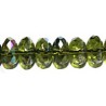 Facetkr disc 10x13,5mm smaragdgroen 6st.
