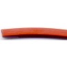 Rijgsnoer kunststof rubberrood 4mm meter