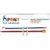 Pony kinderbreinaald maat 3,25 18cm per paar