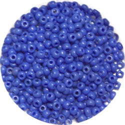 Rocailles 9/0 opaque blauw 25 gram