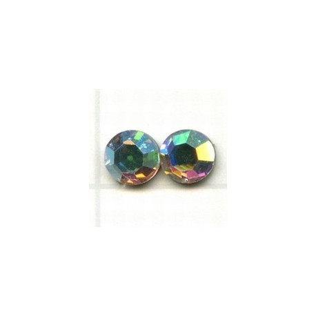 Swarovski plakkristal 6.5mm kristal AB p st