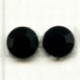 Swarovski plakkristal 7mm zwart p. st