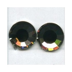 Swarovski plakkristal 7mm black diamond p.st