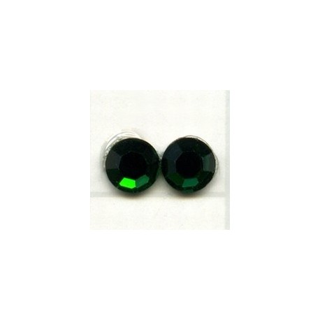 Swarovski plakkristal 7mm smaragdgroen p.st