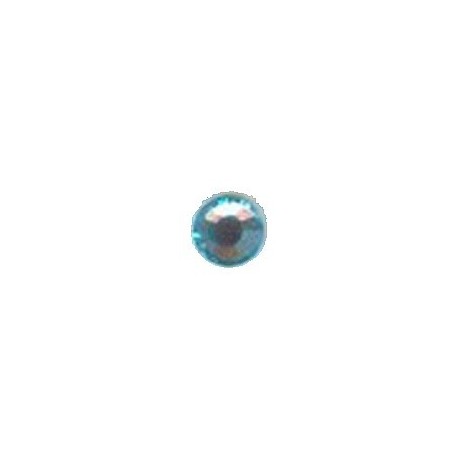 Swarovski plakkristal 7mm aquamarine p.st