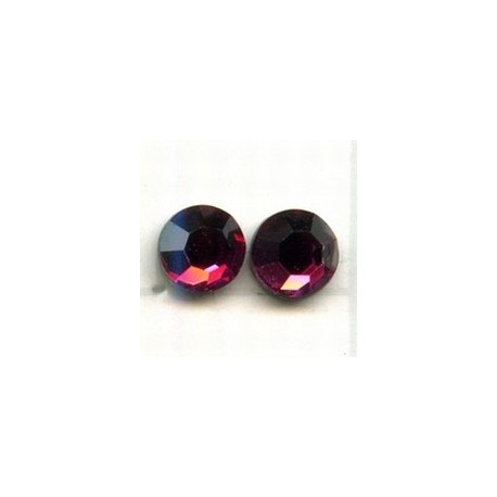 Swarovski plakkristal 7mm fuchsia p.st