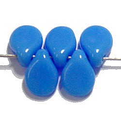 PIP kralen 7mm opaque blue 50st.