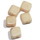 Silky beads 6mm opaque beige 25st.