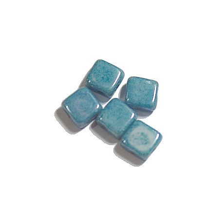 Silky beads 6mm opaque blauwgrijs 25st.