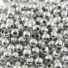 Metallook parel 3mm zilverkl. 100 stuks