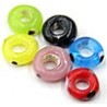 mini-donut glas multicolor m.stippen4x8mm 25st