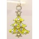 Swarovski bedel kerstboom geel