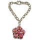 Swarovski bloem 30mm rose met 15cm ketting